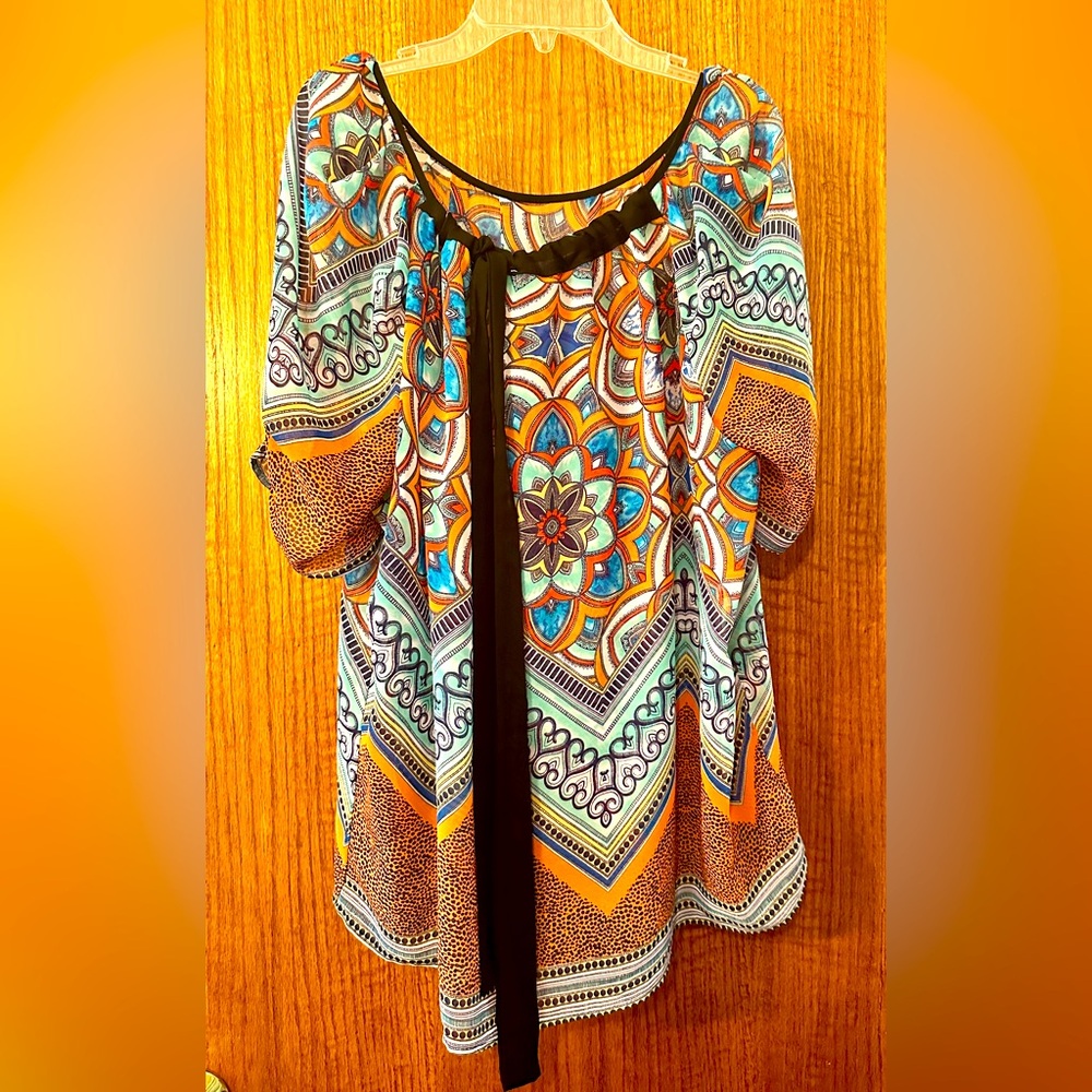 Colorful Geometric Women's Top